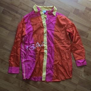 NWT Isaac Mizrahi for Target Silk Shirt Size Small
